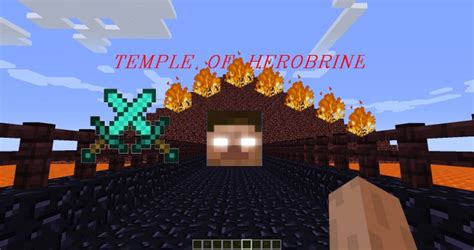 Temple Of Herobrine Minecraft Map