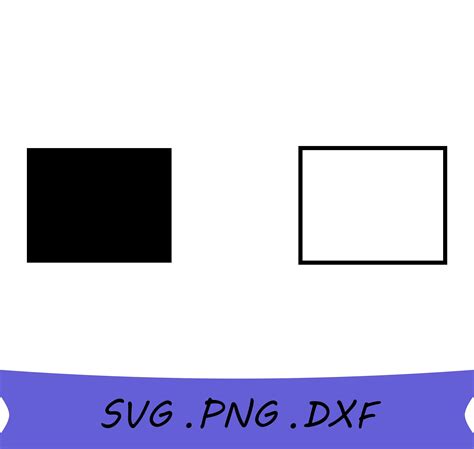 Square SVG Square Silhouette SVG Square Outline Svg Square ...