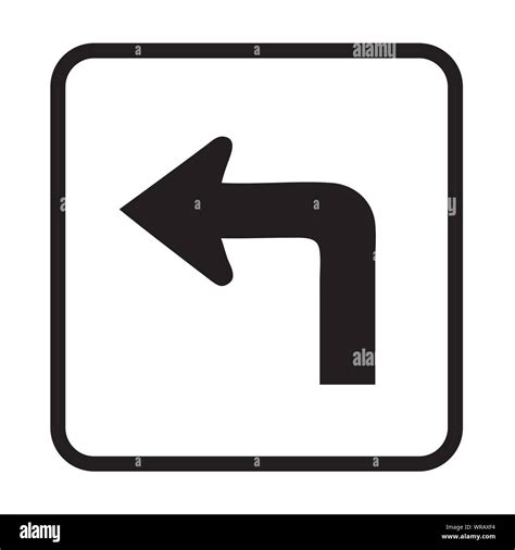 Turn Right Left Road Sign Vector Stock Vector Image And Art Alamy