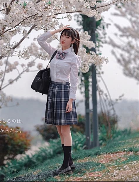 Girls Knee High Socks High School Girls Sakura Uniform Flower Girl