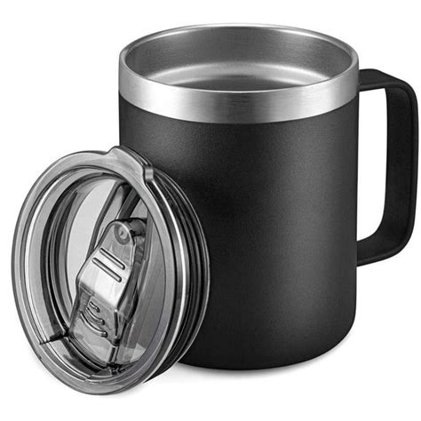 insulated coffee mug with handle walmart stainless steel coffee mug cup with handle 16 oz