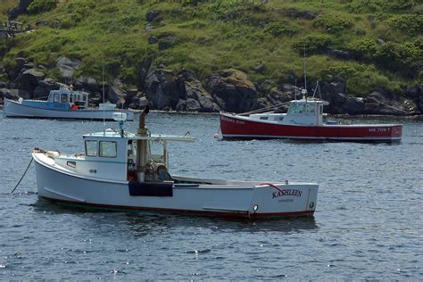 07 13 090908 Edit Boats At Monhegan Island Maine James Bashkin