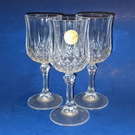 Crystal D Arques Cordial Glass 24 Percent Lead Crystal Set Of Three Looks Like The