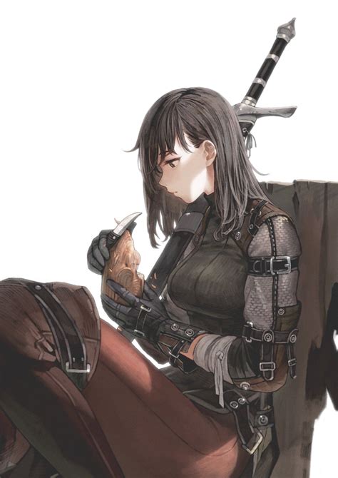 Twitter ファンタジーのキャラクターデザイン ファンタジーガール 戦士の少女