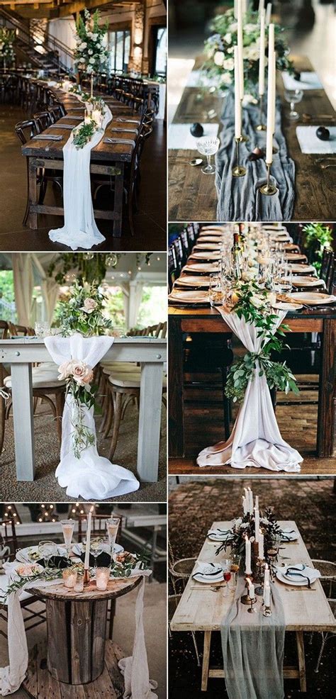 27 Amazing Table Runner Ideas for Your Wedding Reception - Oh Best Day