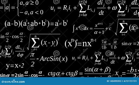 Creative Vector Illustration Of Math Equation Mathematical Arithmetic