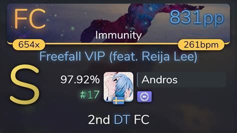[8 75⭐] andros metrik freefall vip feat reija lee [immunity] dt 97 92 { 17 831pp fc