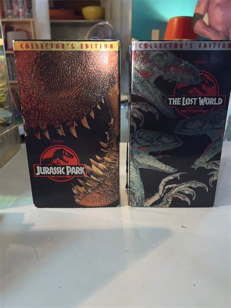 Vintage Vhs Tapes Jurassic Park And The Lost World Video Movie Tape Set Of Two Jurassic Park