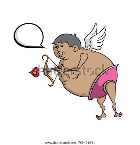 Cartoon Fat Cupid Stock Vector Royalty Free 759491641