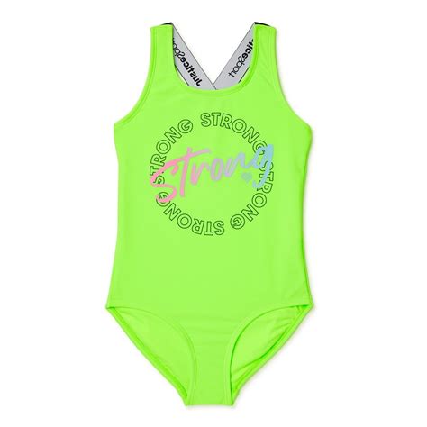 Justice Justice Girls One Piece Cross Strap Strong Swimsuit Sizes 6