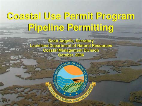 Ppt Coastal Use Permit Program Pipeline Permitting Powerpoint