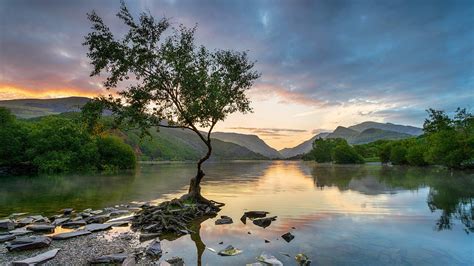 Wales Snowdonia Llyn Padarn Hd Wallpaper Background Image 1920x1080