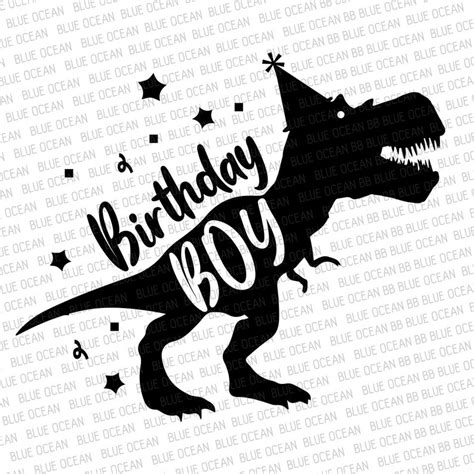 Birthday Boy Svg Dinosaur Birthday Svg T Rex Birthday Boy Etsy