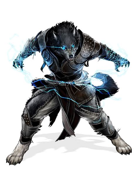 Werewolf Shocking Grasp Pathfinder Pfrpg Dnd Dandd D20 Fantasy Arte