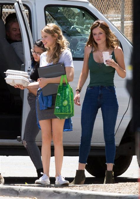 Halston Sage On The Set Of ‘you Get Me In Los Angeles 04212016
