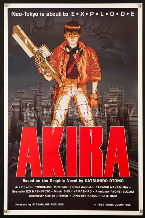 Akira Vintage Movie Poster Sheet X Original Film Poster Akira Poster Akira