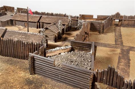 Fort Cumberland Scale Model The Central Section Of Fort Cumberland An