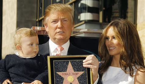 Trump Honored With Hollywood Star | Barron Trump, Donald Trump, Melania Knauss Trump : Just Jared