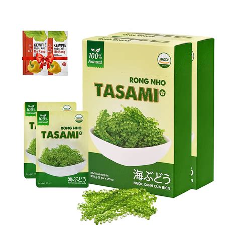 Buy Tasami Organic Sea Grapes Umibudo Green Caviar Dehyrated Lato