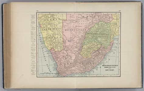 South African Republic Orange Free State And Cape Colony David