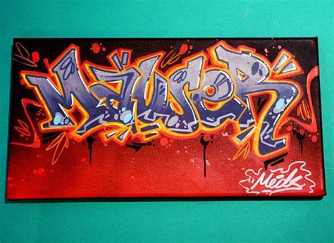 Personalised Your Name In Graffiti Street Art On Canvas Many Art