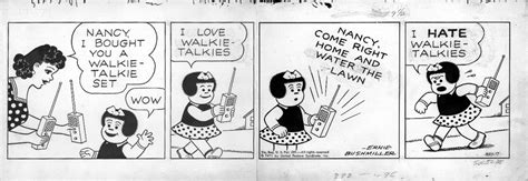 bushmiller ernie nancy daily 5 17 1971 nancy aunt fritzi walkie talkies in stephen