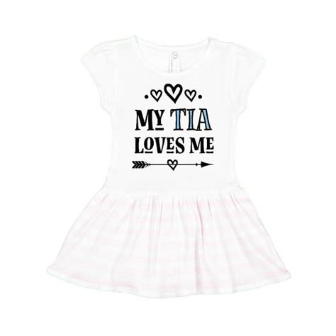 Inktastic My Tia Loves Me Childs Toddler Dress