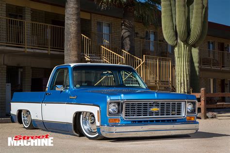 Slammed Chevy C10 Pick Up Truck With An Ls3