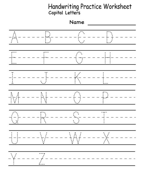 Writing Practice Worksheet Learning Printable