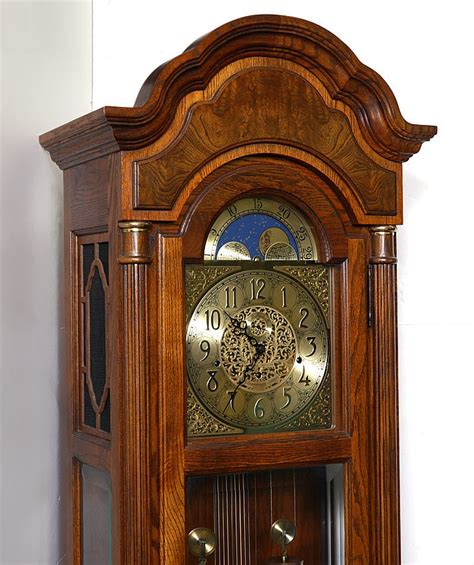 Sold Price Howard Miller Oak Case Grandfather Clock Invalid Date Edt