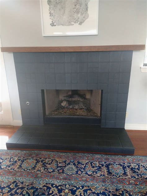 Chalk Paint Fireplace Tile I Am Chris