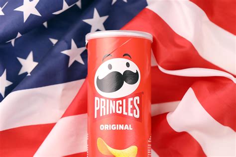 Pringles Product With New Logo Pringles Is A Brand Of Potato Snack
