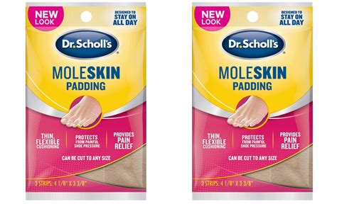 Dr Scholl S Moleskin Plus Strips By Dr Scholl S Walmart