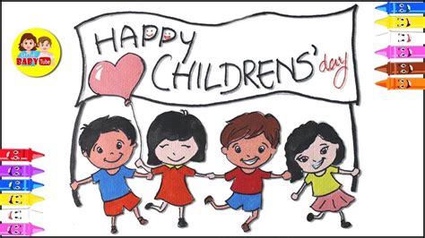 It promotes not just togetherness but also awareness among children globally. How to draw Children Day Drawing | Easy Drawing | Learn ...