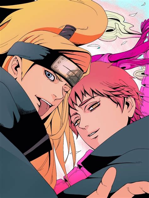 Deidara Sasori Fanart Naruto Art Anime Naruto Naruto Characters