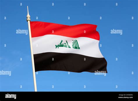 The Flag Of Iraq Stock Photo Alamy