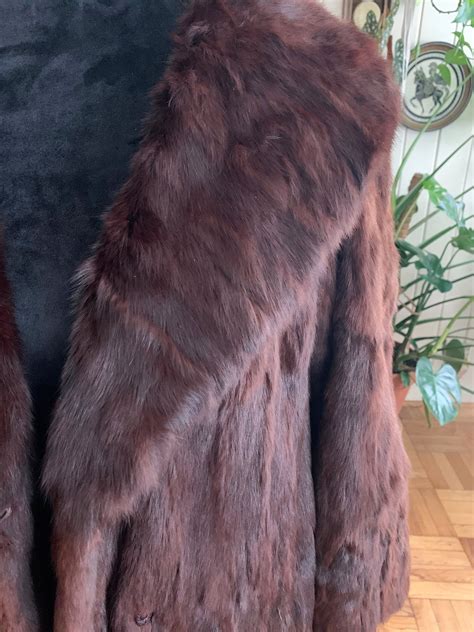 1940s brown summer ermine mink fur vintage full length coat etsy australia