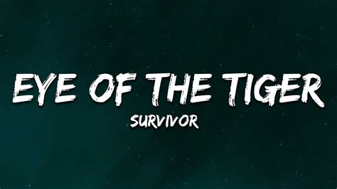 Survivor Eye Of The Tiger Lyrics Youtube