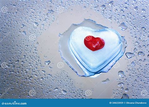 Melting Icy Heart Stock Image Image Of Love Life Romance 34622059