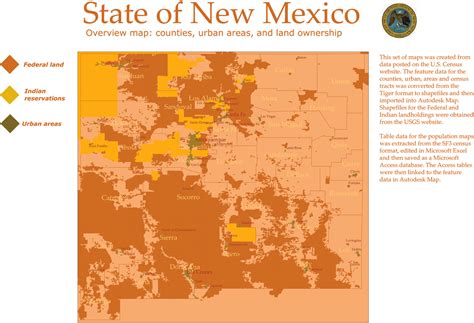 New Mexico Land Ownership And Population