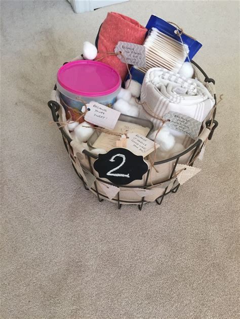 Another cute reminder of the number of days and amount of time you guys have spent with each other. 2nd Wedding Anniversary Cotton Themed Gift Basket in 2020 ...