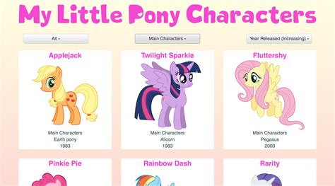 My Little Pony Webapps Are Magic By Rebecca Townsend Medium