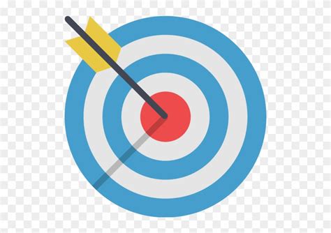 Illustration Of Target With Arrow Shot In Center Targeting Market