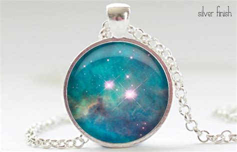 Items Similar To Nebula Necklace Space Galaxy Art Pendant Nebula