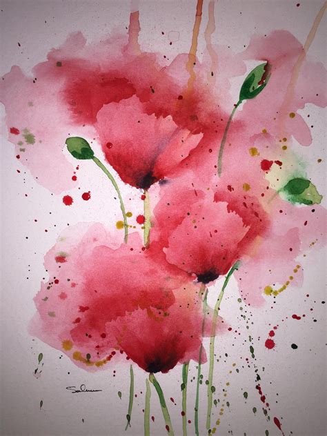 Michael Salmon On Twitter Flower Art Watercolor Flowers Paintings