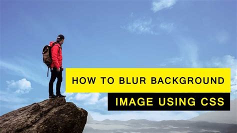 How To Blur Background Image Using Css Tutorial For Beginners Youtube