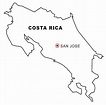 COLOREA TUS DIBUJOS: Mapa de Costa Rica para colorear