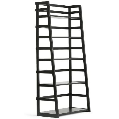 Check out our black bookcase selection for the very best in unique or custom, handmade pieces from our living room furniture shops. Acadian Ladder Shelf Bookcase Black - Simpli Home : Target