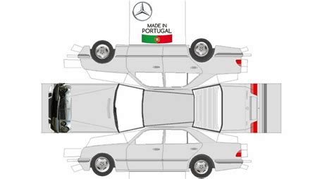 Mercedes Benz Papercraft Diy Car Model