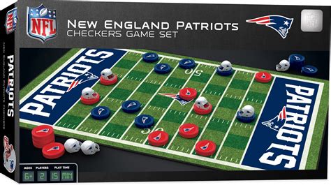 Masterpieces Officially Licensed Nfl New England Patriots Checkers